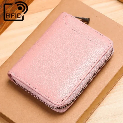 Genuine Slim Leather Wallet for Men and Women